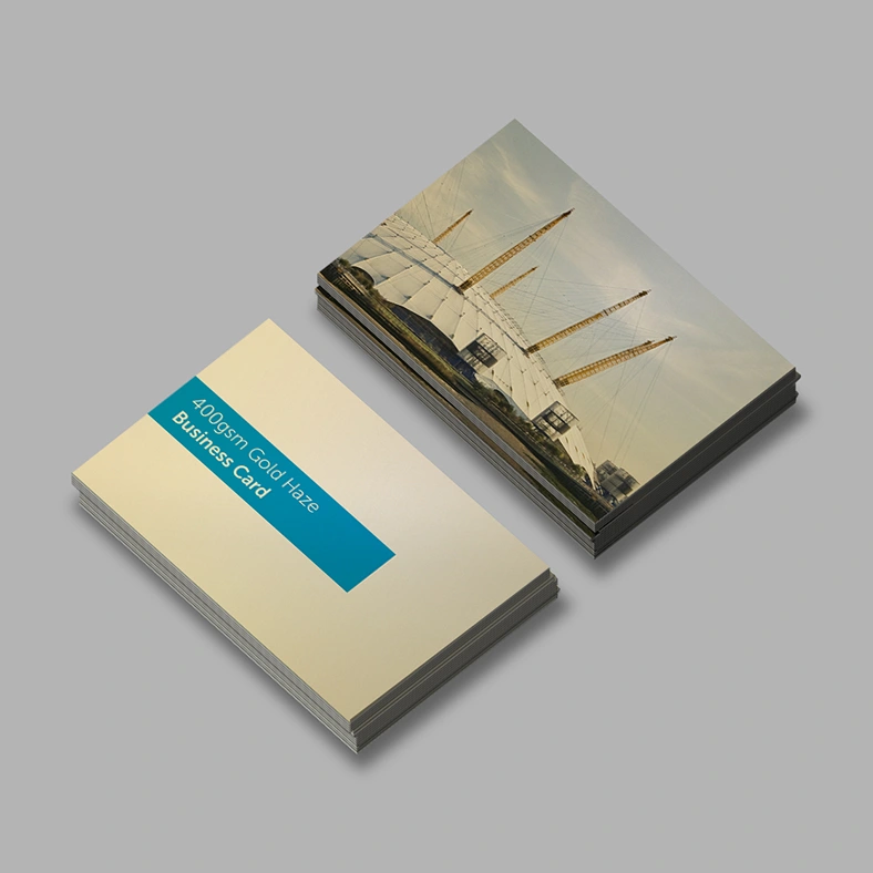 Business Cards Gold Haze