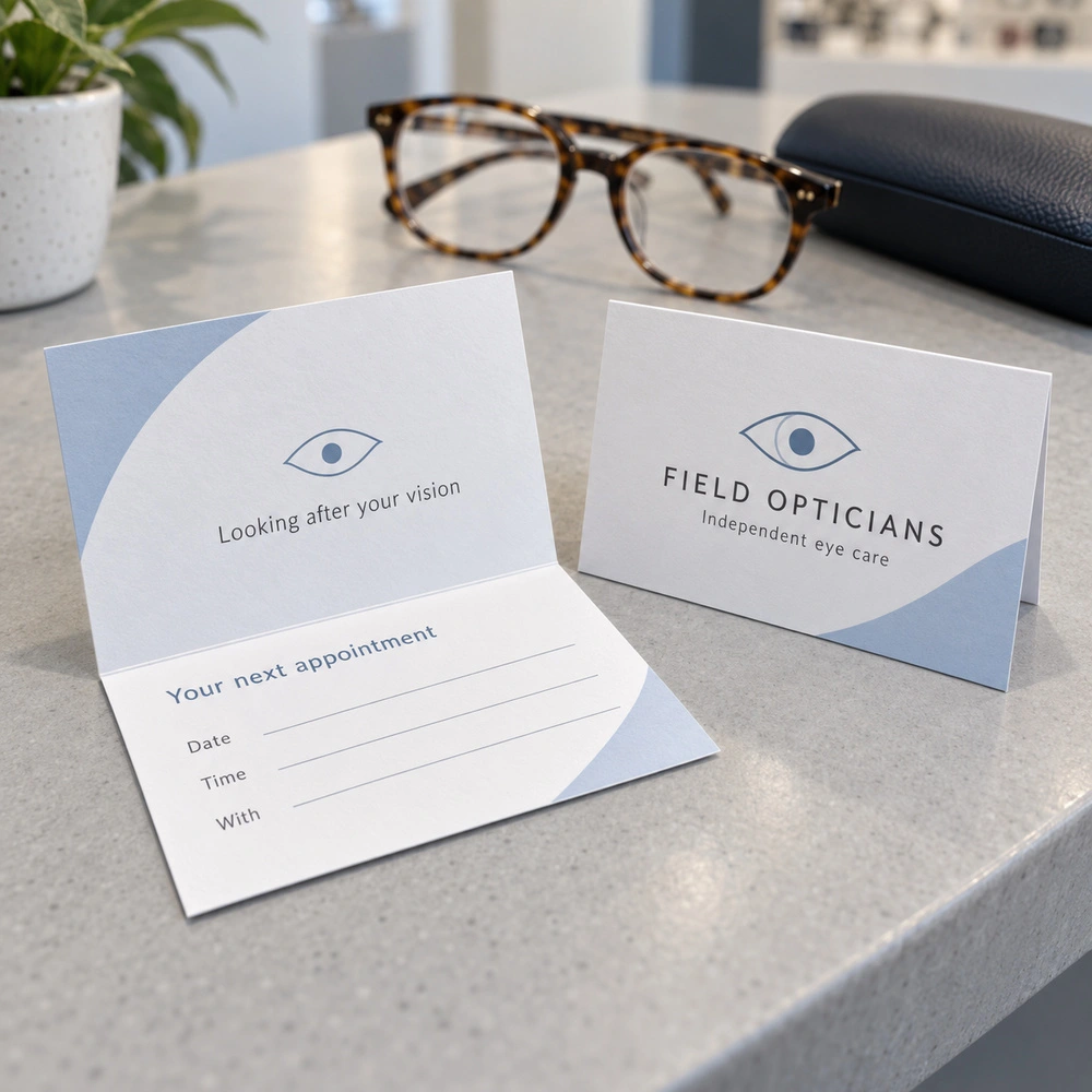 Folded Business Cards